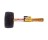G-FORCE 21114 32 OZ BLACK RUBBER MALLET WOOD HANDLE