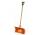 G-FORCE 52982 24" STEEL SNOW PUSHER D-GRIP WOOD HANDLE WITH BRACE