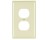 PASS & SEYMOUR  TPJ8ICC70 1-GANG WALL PLATE DUPLEX RECEPTACLE IVORY