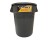 G-FORCE 32 GAL GRAY ROUND WASTE BIN CONTAINER