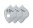RZ-MASK 82798 F1 STANDARD ACTIVE CARBON FILTER LARGE 3 PACK