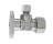 PLUMB PAK PP123PCLF QUARTER TURN ANGLE VALVE 1/2" NOM COMP X 1/4" OD