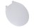 JONES STEPHENS U100500 WHITE ROUND LIGHT DUTY PLASTIC TOILET SEAT WITH COVER