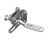 G-FORCE 41376 GRAVITY GATE LATCH ZINC PLATED STEEL WITH SCREWS