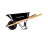 G-FORCE 52620 6 CUBIC FOOT PRO BLACK POLY WHEELBARROW 16" PNEUMATIC TIRE