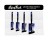 VELVET TOUCH 41100 PRO BLACK BLENDED BRISTLE ANGULAR SASH ASSORTMENT
