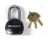 G-FORCE 60506 HEAVY DUTY STEEL PADLOCK LONG SHACKLE KEYED DIFFERENT