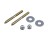 PLUMB PAK PP835-15 TOILET TO FLOOR SCREW SET 1/4"-20 X 2-1/2" BRASS PLATED
