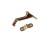 G-FORCE 43112 3" DIE CAST BRASS PLATED HANDRAIL BRACKET POLY BAG