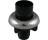 PLUMB PAK PP815-5 HOSE GUIDE REPLACEMENT WITH NUT AND WASHER CHROME PLATED