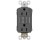 RADIANT 1597TRBKCCD4 15A GFCI SELF TEST TAMPER-RESISTANT OUTLET BLACK