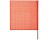 KEEPER 04901 18" X 18" ORANGE SAFETY FLAG WITH WOODEN DOWEL DOT COMPLIANT PVC