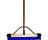 DQB 09942 24" HEAVY DUTY STIFF BLUE POLY CONTRACTOR SWEEP BROOM COMP 60" HNDL