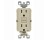 LEVITON GFNT1-R11-0KI 15A-125V SELF TEST GFCI OUTLET IVORY