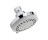PLUMB PAK K702CP SHOWER HEAD 5 FUNCTION 1.8 GPM 3.90" FACE RUBBER NOZZLE CHROM