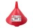CUSTOM ACCESSORIES CUST31116 3564 2 QUART PLASTIC FUNNEL RED