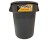 G-FORCE 55 GAL GRAY ROUND WASTE BIN CONTAINER