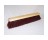 DQB 10713 24" STIFF MAROON POLY GARAGE SWEEP BROOM 3-1/2" TRIM