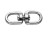 CAMPBELL T7616202 #2225Z 3/8" SWIVELING DOUBLE END ROUND EYE NICKEL PLATED TGG