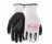 BOSS B31091-L5P LARGE BLACK FLAT NITRILE COATED PALM GLOVES 5 PACK