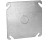 RACO 0753 4" SQUARE FLAT COVER WITH 1/2" CENTER KNOCK OUT