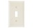 PASS & SEYMOUR  TP1LACC100 1-GANG NYLON WALL PLATE TOGGLE LIGHT ALMND 100-PACK