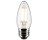 SATCO S21834 4W TORPEDO LED CLEAR MEDIUM BASE 2700K 120V 350 LUMENS 2PK