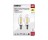 SATCO S21820 4W TORPEDO LED CLEAR CANDELABRA BASE 3000K 350 LUMENS 120V 2PK