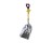 G-FORCE #10 ALUMINUM SCOOP SHOVEL 44" FIBERGALSS D-HANDLE W RUBBERIZED GRIP