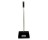 G-FORCE 44493 12" BLACK LOBBY DUST PAN WITH HANDLE