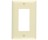 PASS & SEYMOUR  TP26ICC100 1-GANG WALL PLATE DECOR IVORY