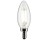 SATCO S21827 5.5W TORPEDO LED CLEAR CANDELABRA BASE 2700K 120V 500 LUMENS 2PK