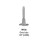 PEARL ABRASIVE TPLS50018 1/8" 3MM WHITE SPACER SCREW 100-PACK
