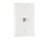 PASS & SEYMOUR  TPCATVWCC12 1-GANG PLATE WITH F-TYPE COAX CONNECTOR WHITE