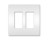 RADIANT RWP262WCC6 2-GANG SCREWLESS WALLPLATE WHITE