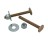 PLUMB PAK PP835-16 TOILET BOLTS SET 1/4"-20 X 2-1/4" BRASS PLATED