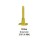 PEARL ABRASIVE TPLS500316 3/16" 4MM YELLOW SPACER SCREW 100-PACK