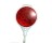P-T 840074 DRIVEWAY MARKER 48" FIBERGLASS REINFORCED FLEX ROD RED REFLECTOR