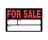 P-T 839932 8" X 12" AUTO FOR SALE STYRENE SIGN RED & BLACK