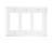 PASS & SEYMOUR  TP263WCC12 3-GANG WALL PLATE 3SPLEX WITHOUT LINE WHITE