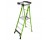 LITTLE GIANT 19304 FORTRESS IAA 4' FIBERGLASS PLATFORM LADDER WITH WRAPAROUND