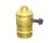 LEVITON 054-10083-016 TURN KNOB LAMP SOCKET POLISHED GILT