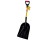 G-FORCE #12 POLY SCOOP SHOVEL 43" FIBERGLASS D-HANDLE WITH RUBBERIZED GRIP