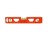 JOHNSON 1402-0900 9" ORANGE STRUCTO-CAST TORPEDO LEVEL 3 VIALS TAPERED ENDS