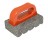 KRAFT CF283 20 GRIT 6" X 3" X 1" FLUTED RUB BRICK W/PLASTIC HANDLE
