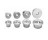 GENERAL TOOLS 888 25099 DOWEL CENTERS KIT 8PC 1/4" TO 1/2" NICKEL PLATED STEEL