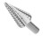 BOSCH TOOLS SDC2 3/16" TO 7/8" HIGH-SPEED STEEL TURBO STEP DRILL BIT