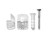 OOK 50225 1/4" PLASTIC MIRROR CLIP HOLDERS CLEAR HOLDS UP TO 20 LBS (4PK)