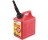 MIDWEST 1210 1 GAL EPA/CARB QUICK FLOW SPOUT GAS CAN PLASTIC RED