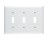 PASS & SEYMOUR  TP3WCC12 3-GANG WALL PLATE 3 TOG W/O LINE WHITE